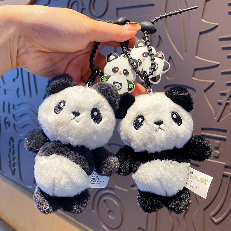 Plush Panda Keychain - Cute Doll & Stylish Hanging Charm