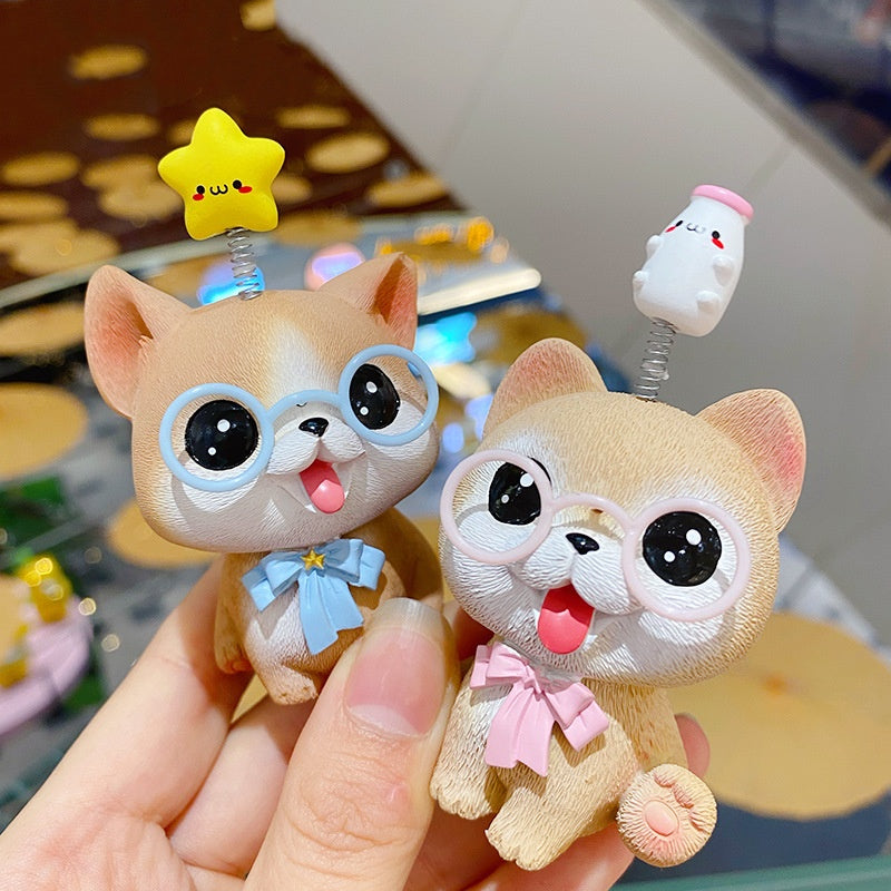 Lucky Adorable Pet Creative Gift Cute Home Desktop Decorations and Car Ornaments