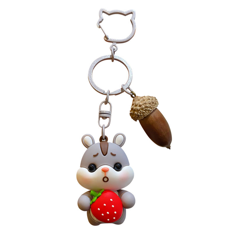 Cute hamster keychain