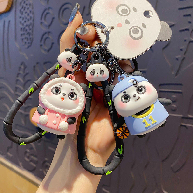 Cute Panda Keychain - Adorable Hanging Charm