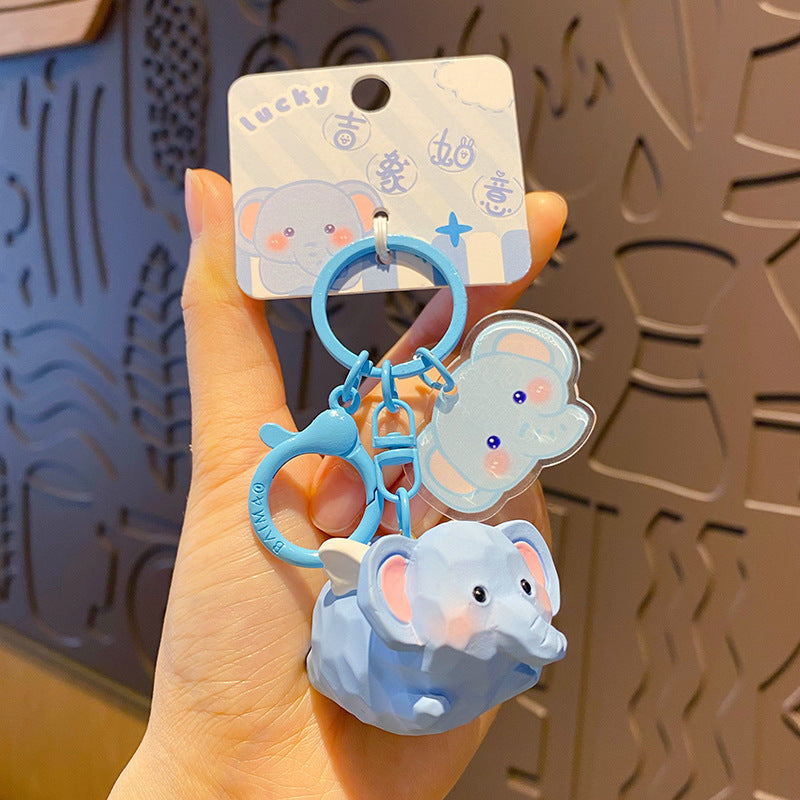 Resin keychain pendant of cute flying pets