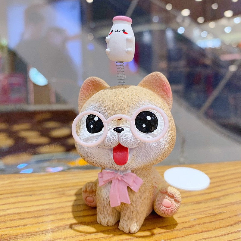 Lucky Adorable Pet Creative Gift Cute Home Desktop Decorations and Car Ornaments