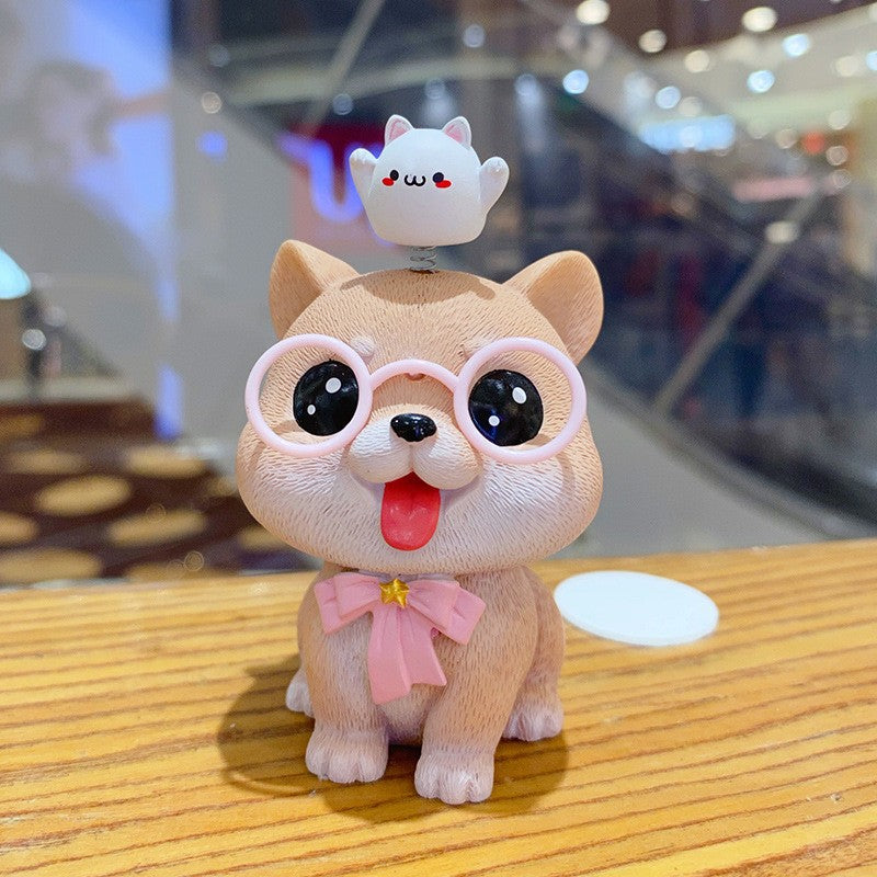 Lucky Adorable Pet Creative Gift Cute Home Desktop Decorations and Car Ornaments