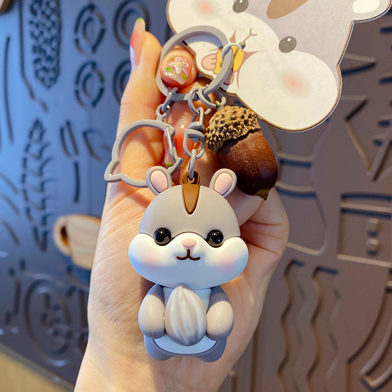 Cute hamster keychain