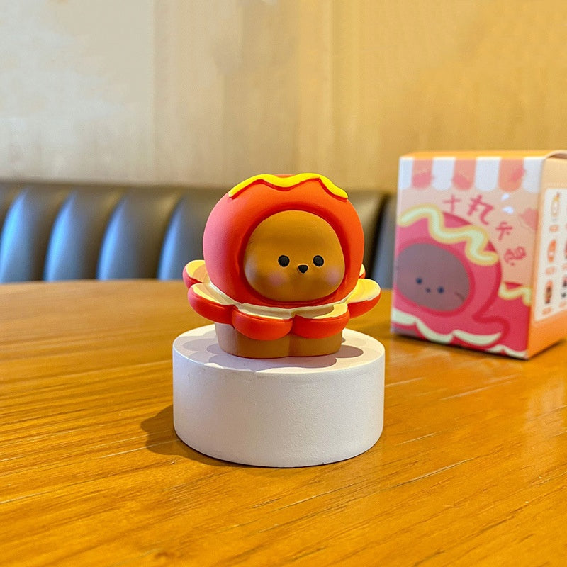 Cute cartoon food-themed dog resin furniture desktop ornament