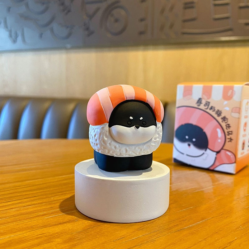 Cute cartoon food-themed dog resin furniture desktop ornament