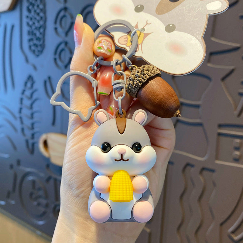 Cute hamster keychain