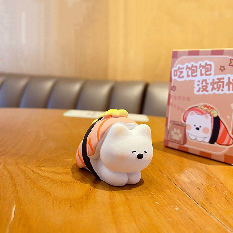 Original Resin Ornaments Cute Foodie Puppies Trendy Decorations for Car Desktops