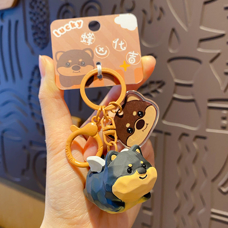 Resin keychain pendant of cute flying pets
