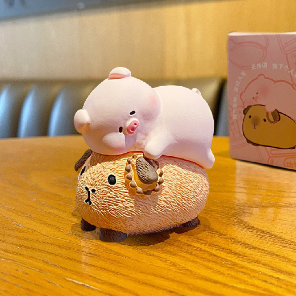 Original Creative Exquisite Resin Buddhist Piggy Figurine Home Desktop Ornaments