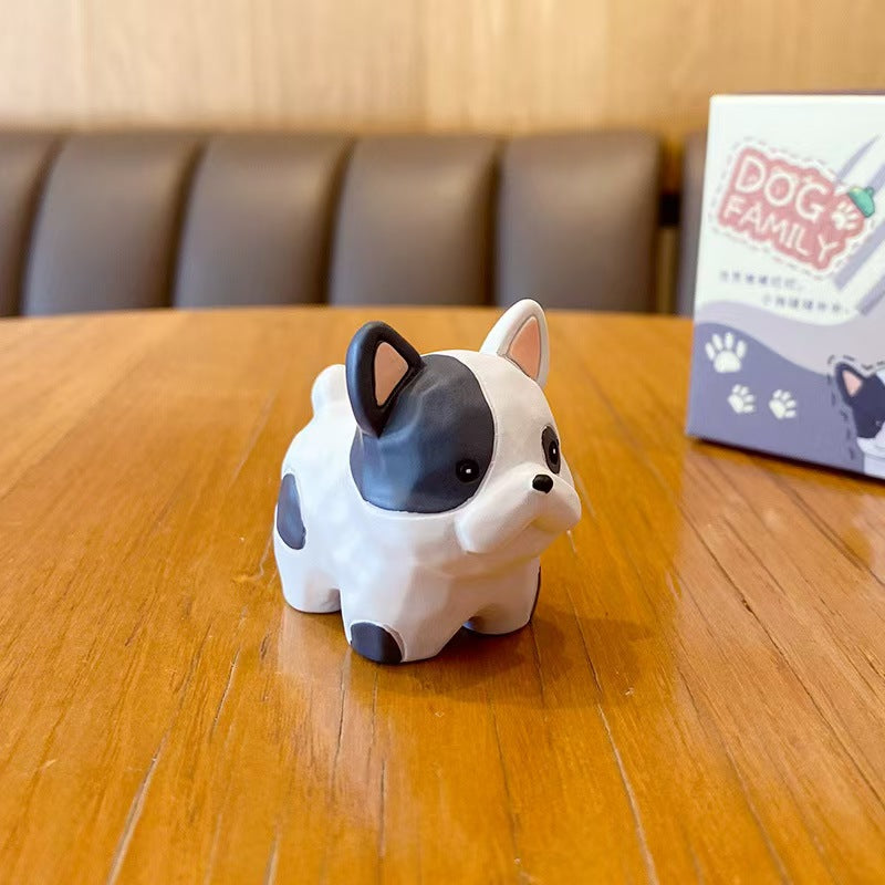 Cute Creative Dog Resin Figurine Car Ornament Home Decor