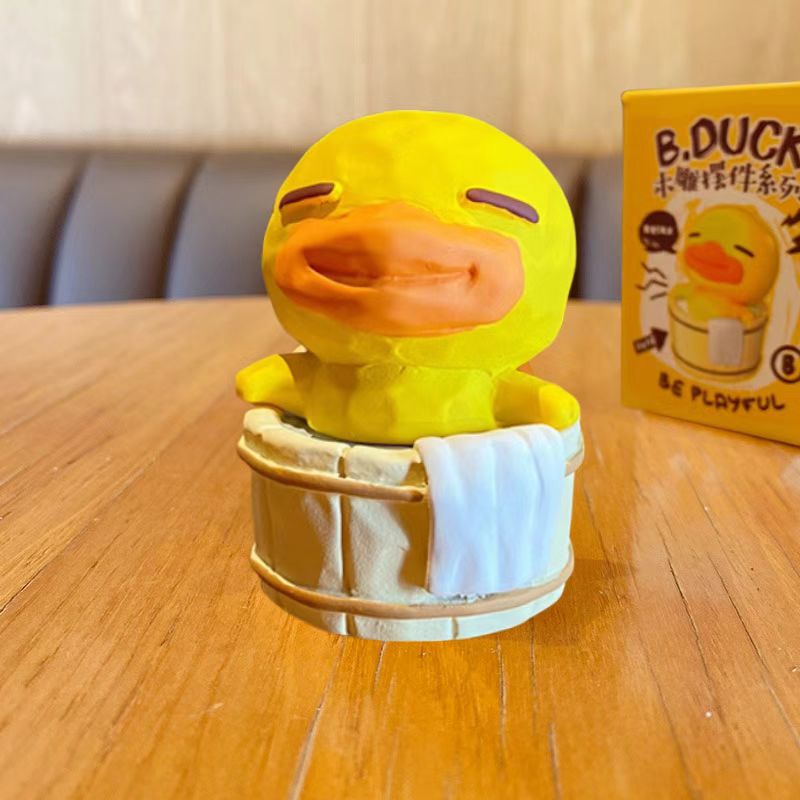 B. Duck Little Yellowk C Ducar Ornament Creative Exquisite Resin