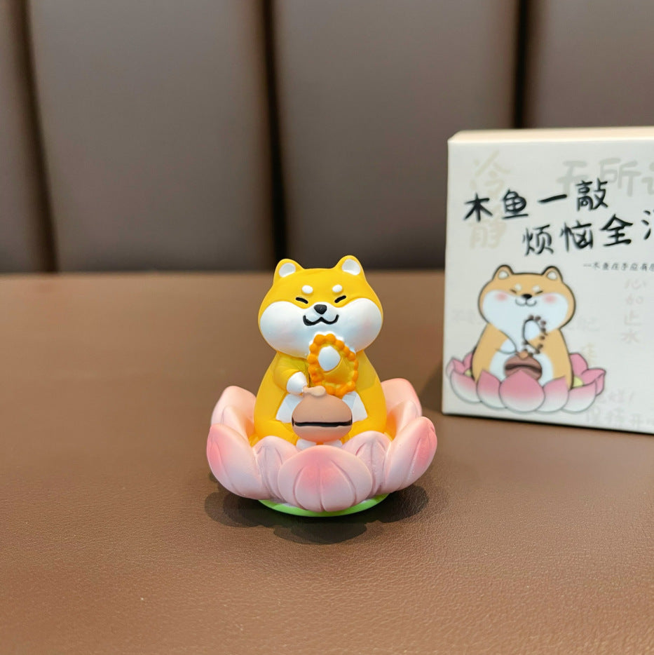 Good Luck Lotus Buddha Creative Cute Funny Desktop Ornaments