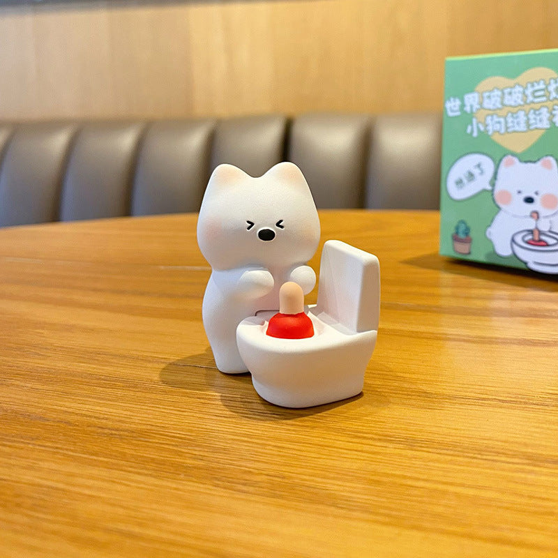 Original Resin Q - version little pet Figurine Creative Home Decor