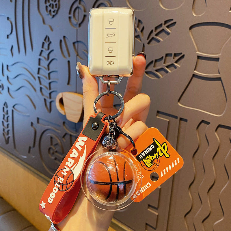 Acrylic basketball keychain