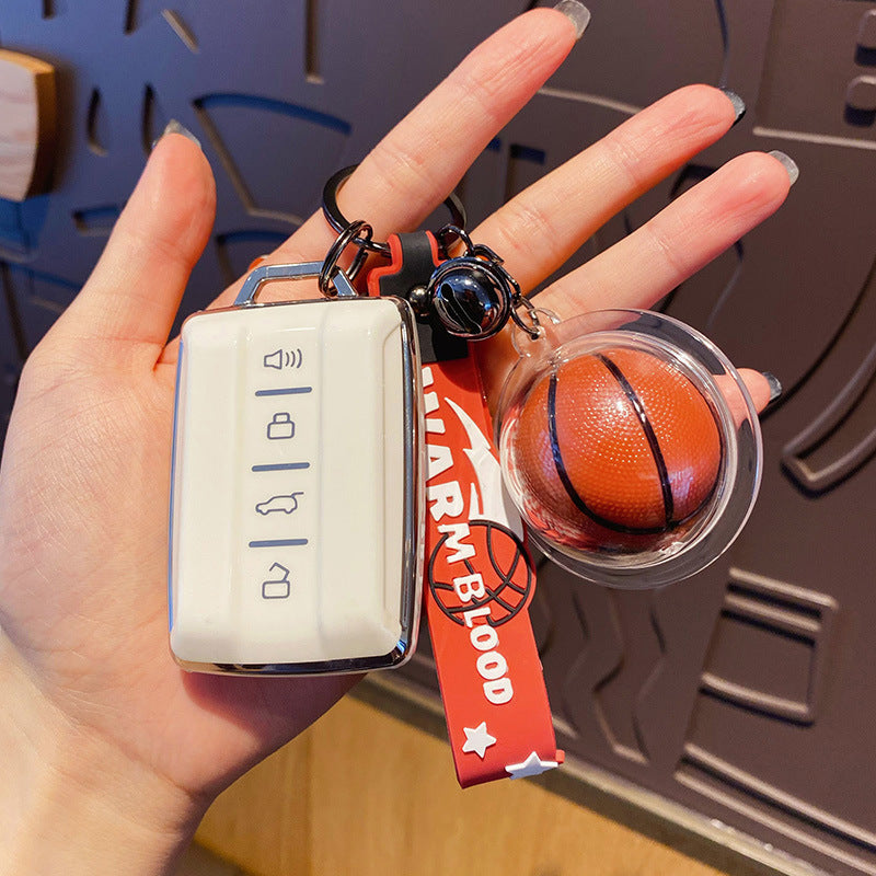 Acrylic basketball keychain