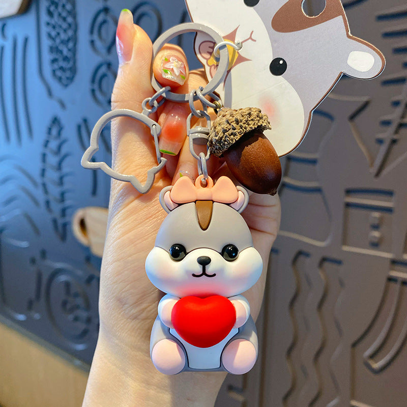 Cute hamster keychain