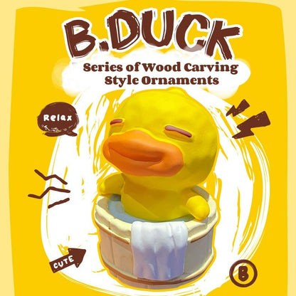 B. Duck Little Yellowk C Ducar Ornament Creative Exquisite Resin