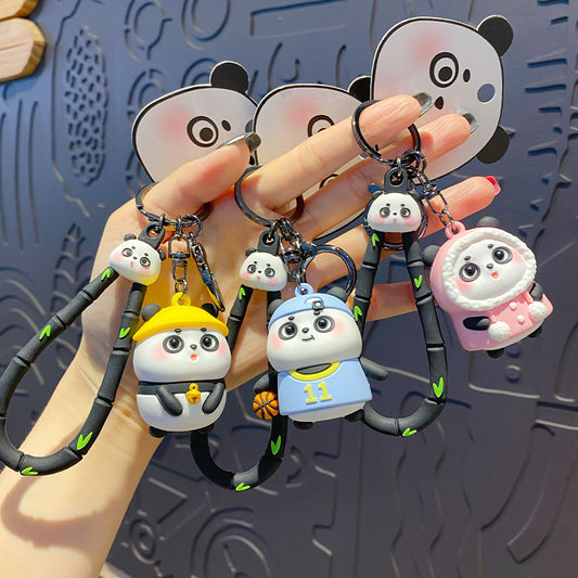 Cute Panda Keychain - Adorable Hanging Charm