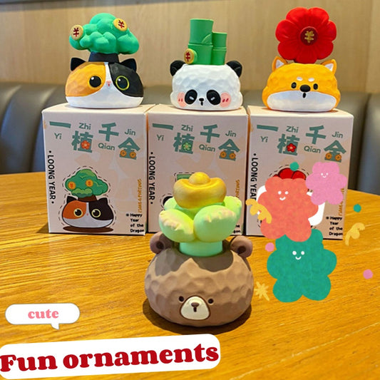 Original Wood - carving - style Small Ornaments office adornment