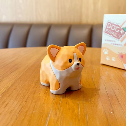 Cute Creative Dog Resin Figurine Car Ornament Home Decor