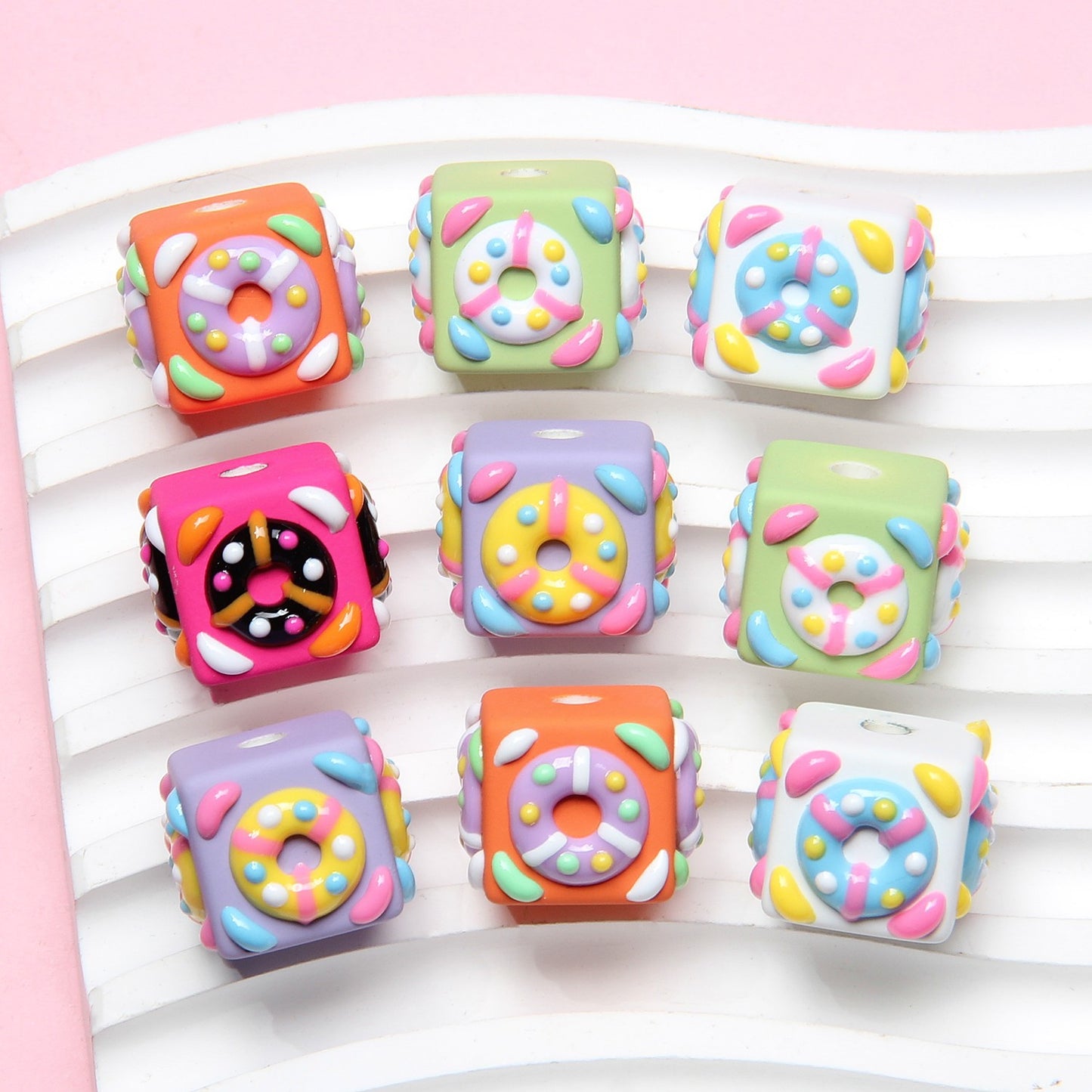 Acrylic Beads Lucky Bags - Open in Live - Bigger Hole for Pen Chain DIY
